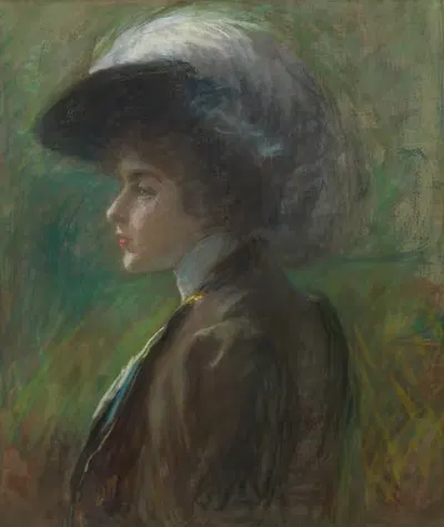 Пернатая шляпа by Элис Пайк Барни, 1908 — digital art print download