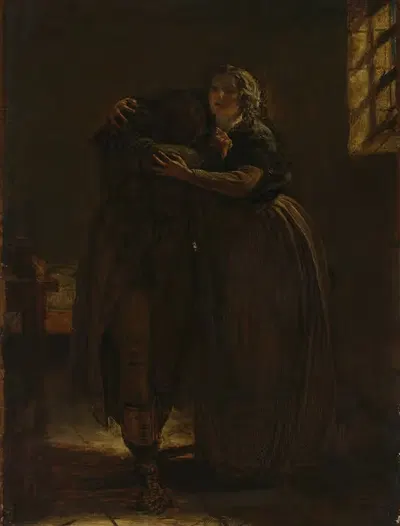 Эскиз к 'Приди отдохнуть в это лоно, мой дорогой страдальческий' by Август Левольд Эгг — digital art print download