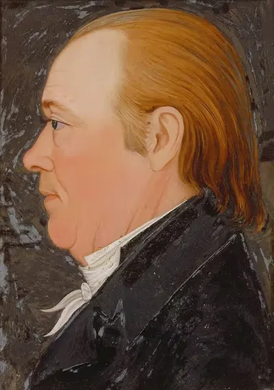 Portrait of Joseph Wiggins by Benjamin Greenleaf, 1820 — digital art print download