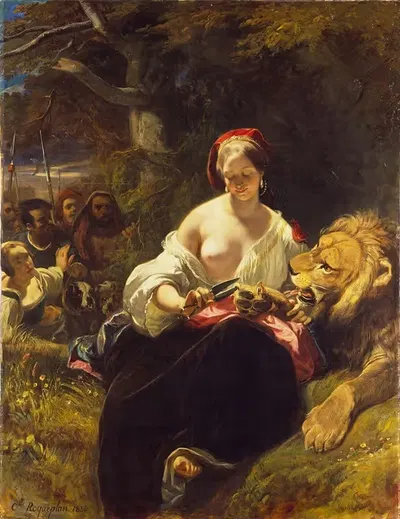 Лев влюблён by Камиль-Жозеф-Этьен Рокплан, 1836 — digital art print download