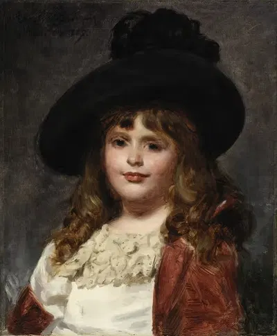 Лаура в семь лет by Каролус-Дюран, 1887 — digital art print download