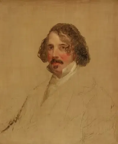 Незаполненный портрет Генри Дж. Брента by Чарльз Лоринг Эллиот, c. 1850 — digital art print download