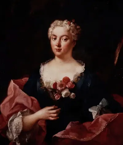 Portrait of Faustina Bordoni by Ludovico Mazzanti, 1738-1740 — digital art print download