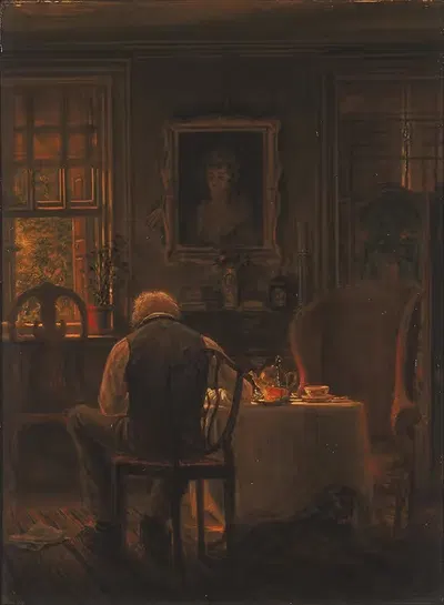 Вдовец by Эдвард Ламсон Генри, 1873 — digital art print download