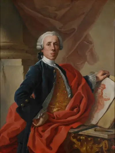 Автопортрет by Франческо де Мура, c. 1740 — digital art print download
