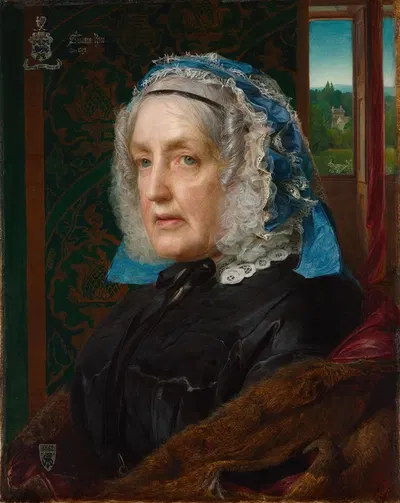 Portrait of Susanna Rose by Frederick Sandys, 1862 — digital art print download