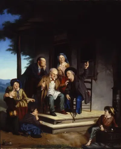 Дискуссия в Континентальных Армах by Фредерик Уильям Биллинг, 1861 — digital art print download
