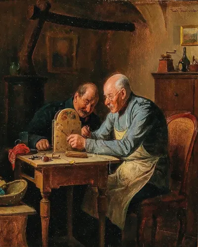A Difficult Problem by Friedrich Friedländer — digital art print download