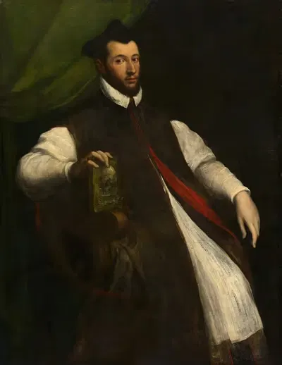 Portrait of a Prelate by Girolamo Da Carpi — digital art print download