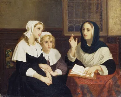 Чтение Библии by Юг Мерль, c. 1859 — digital art print download