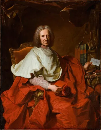 Portrait of Cardinal Guillaume Dubois by Hyacinthe Rigaud, 1723 — digital art print download