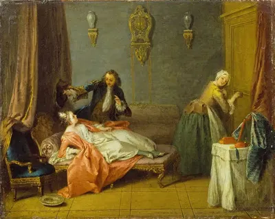 Будуар by Жан-Батист Патер, c.1733 — digital art print download