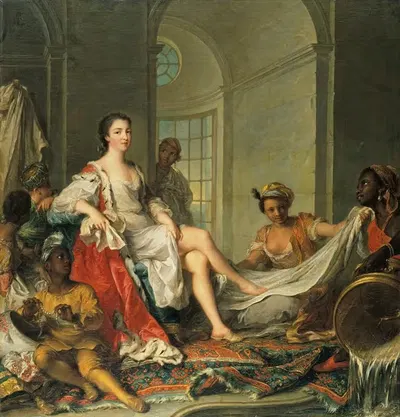 Мадемуазель де Клермон в султанше by Жан-Марк Натиер, 1733 — digital art print download