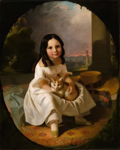 Мэри Элизабет Фрэнсис, дочь художника by Джон Ф. Фрэнсис — digital art print download