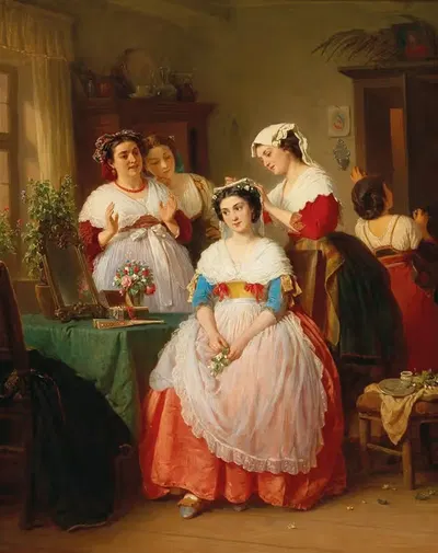 The wedding morning by Konstantin Johannes Franz Cretius — digital art print download