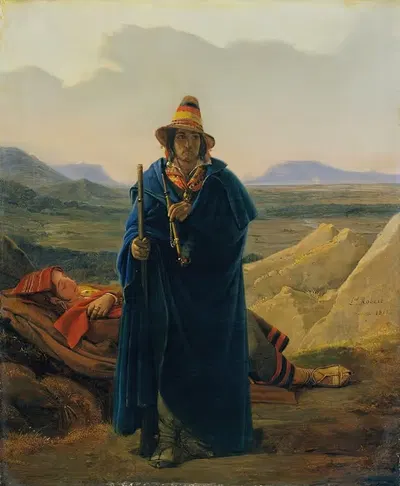Разбойник на страже by Луи Леопольд Робер, 1825 — digital art print download