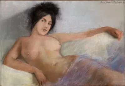Реклайн модель by Пьер Карье-Бельёз, 1899 — digital art print download