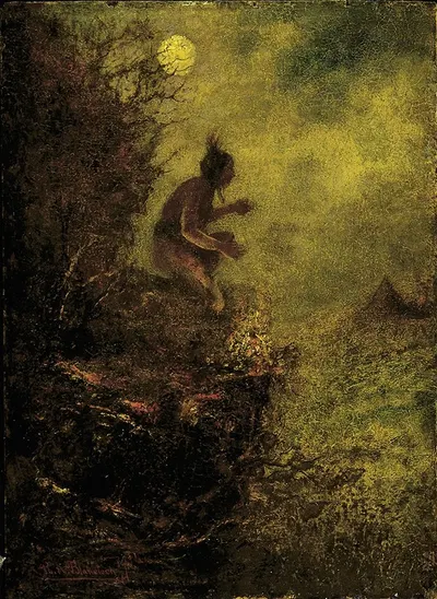 Сигнальный огонь by Ральф Альберт Блейклок, 1885-1890 — digital art print download