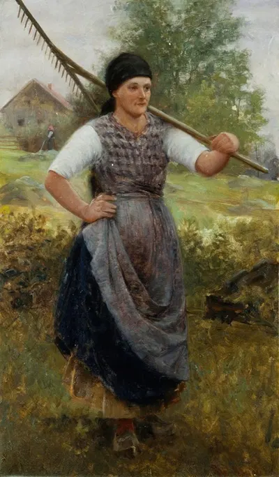 Богемская крестьянская девушка by Роберт Кёлер — digital art print download