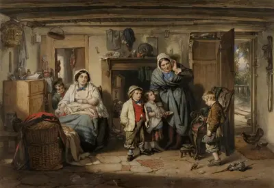 Сирота by Самуэль Кузинс, 1861 — digital art print download