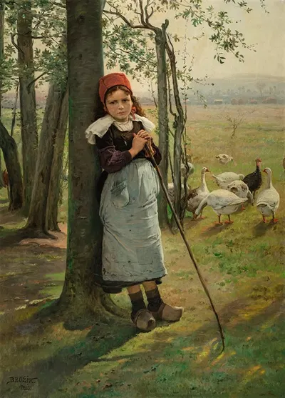 Гусыня by Вацлав Броужик — digital art print download