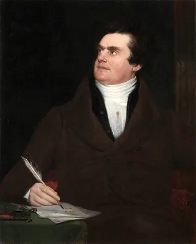 Colonel William Leete Stone by William Page, 1839 — digital art print download