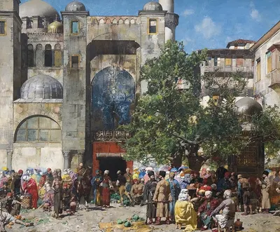 Mercato in Oriente by Alberto Pasini, 1881 — digital art print download