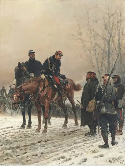 Приветствие by Альфонс Мари де Нёвиль, 1879 — digital art print download