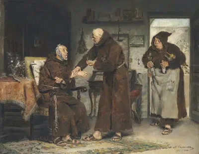 Больной монах by Антонио Касановы и Эстораха, 1880 — digital art print download