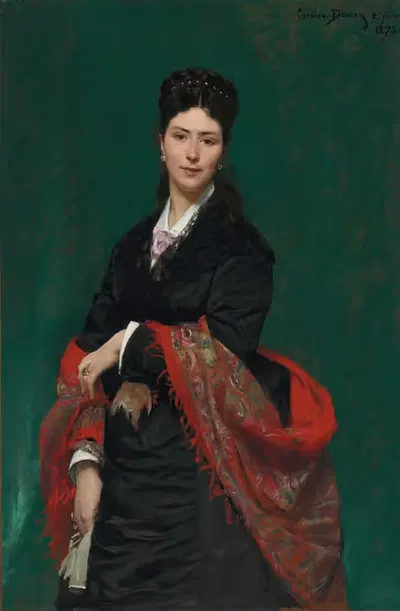 Портрет мадам Мари Клерк by Каролус-Дюран, 1874 — digital art print download