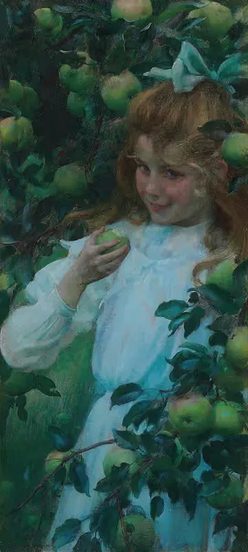В саду by Чарльз Кортни Карран, 1904 — digital art print download