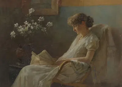 Уютный уголок by Чарльз Кортни Карран, 1887 — digital art print download