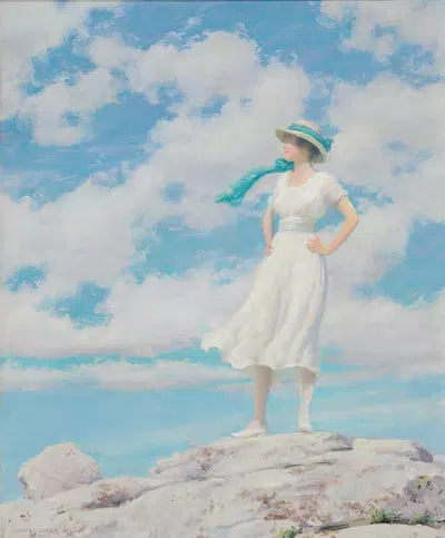 Сумрачное небо (На вершине) by Чарльз Кортни Карран, c 1918 — digital art print download