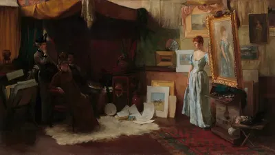 Справедливые критики by Чарльз Кортни Карран, 1887 — digital art print download