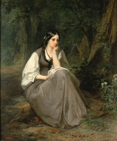 Эванджелин by Кристиан Шусселе, 1861 — digital art print download