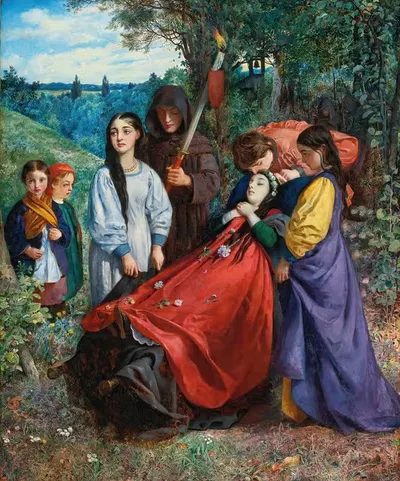 Погребение невесты by Джордж Адольфус Стори, 1859 — digital art print download