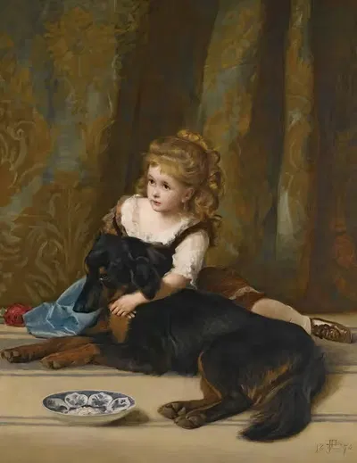 Справедливая красавица и темная by Джеймс Арчер, 1874 — digital art print download