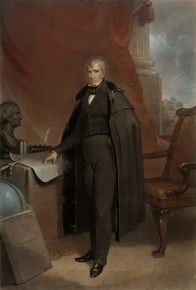 Уильям Генри Харрисон by Джон Сартейн, 1808-1897 — digital art print download
