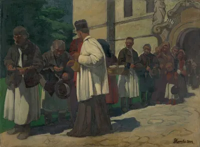 Милостыня by Йозеф Ханула, 1894 — digital art print download