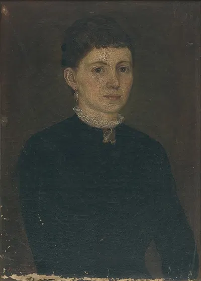 Портрет женщины by Йозеф Ханула, 1883 — digital art print download