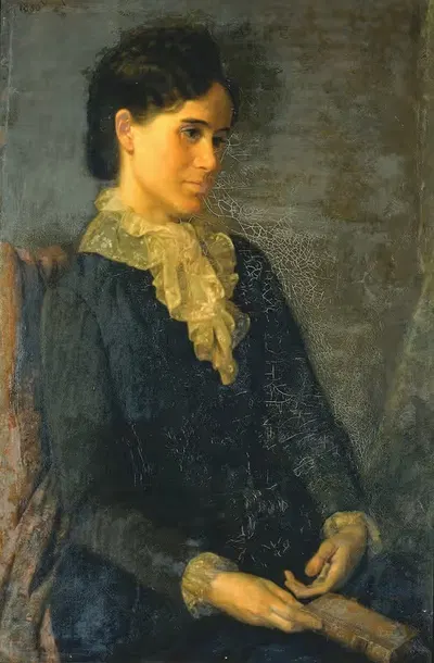 Хестер Мариан Уэйт Лэй, портрет жены художника by Оливер Инграм Лей, 1880 — digital art print download
