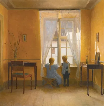 At The Window by Peter Ilsted — digital art print download