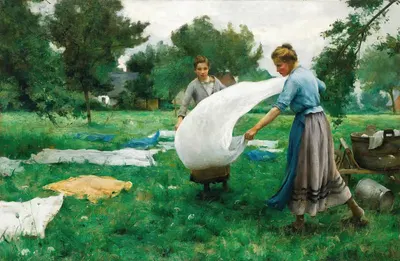 La Lessive by Thérèse-Marthe-Françoise Cotard-Dupré — digital art print download