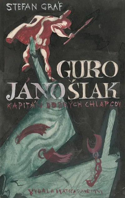 Cover Design for Štefan Gráf's Book Jur Jánošiak by Ján Novák, 1940–1944 — digital art print download