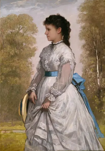 Портрет Агнес Элизабет Клафлин by Уильям Моррис Хант, 1873 — digital art print download