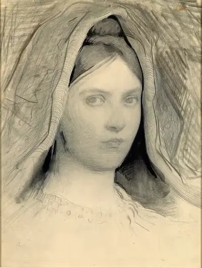 Голова Мэри Б. Тейер by Аббот Хандерсон Тейер, 1897 — digital art print download