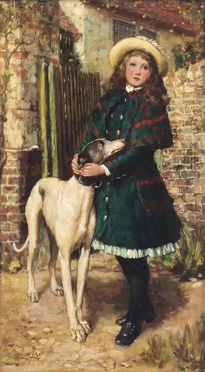 У садовых ворот by Бритон Ривьер, 1887 — digital art print download