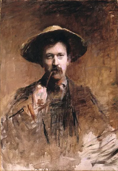 Portrait du peintre par lui-meme by Frank Edwin Scott — digital art print download