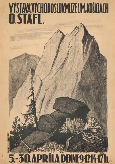 O. Štáfl. Výstava; Východoslovenské muzeum v Košiciach by Otakar Štáfl, 1926 — digital art print download