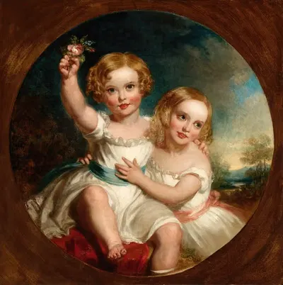 The Artist's Children by John Wood, 1847 — digital art print download